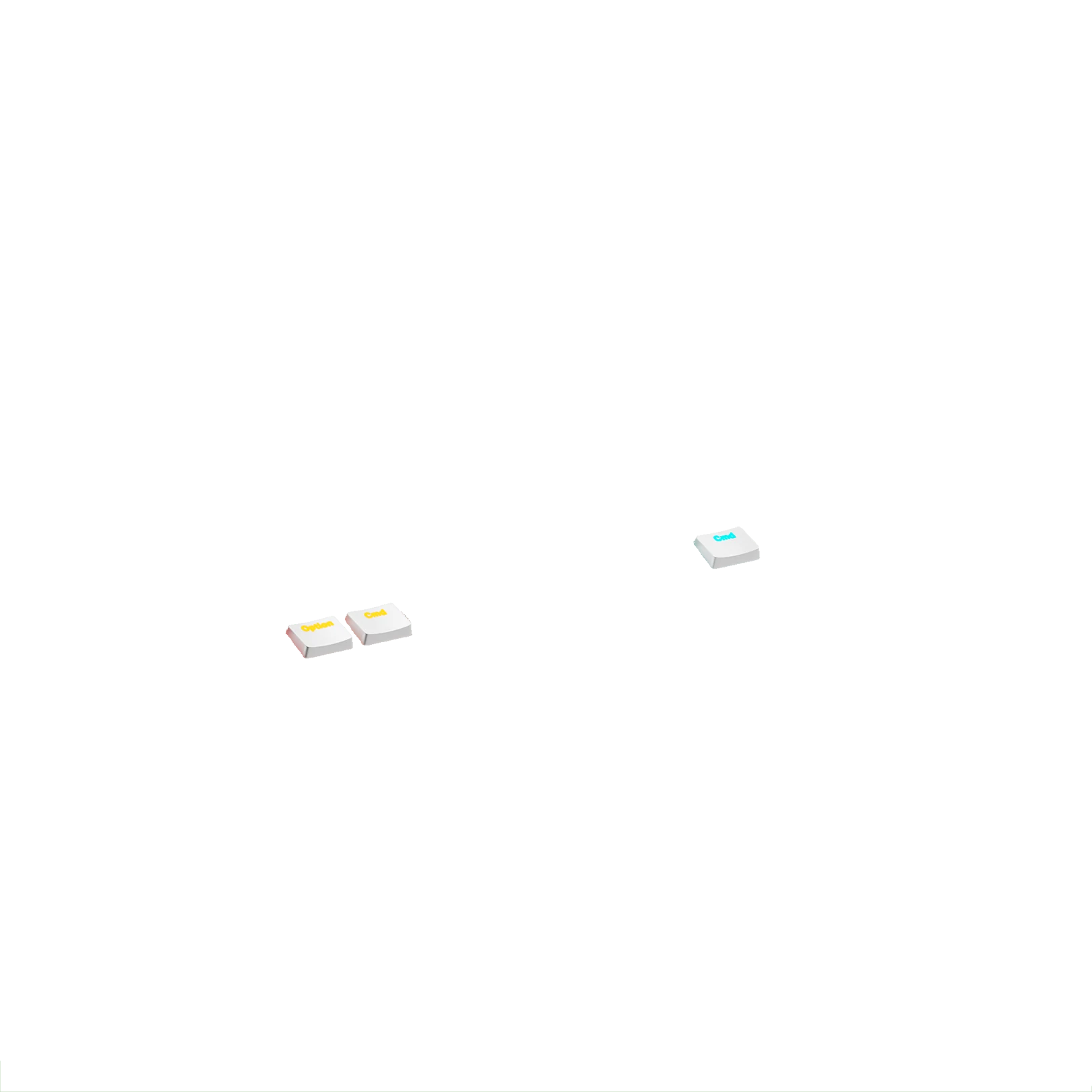 Keycaps Aura V3 White DE - Image 16
