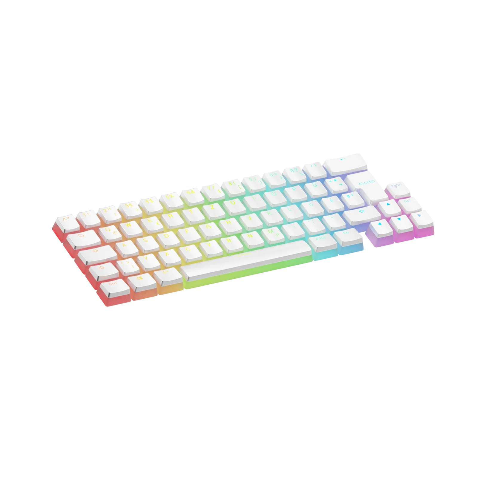 Keycaps Aura V3 White DE - Image 6