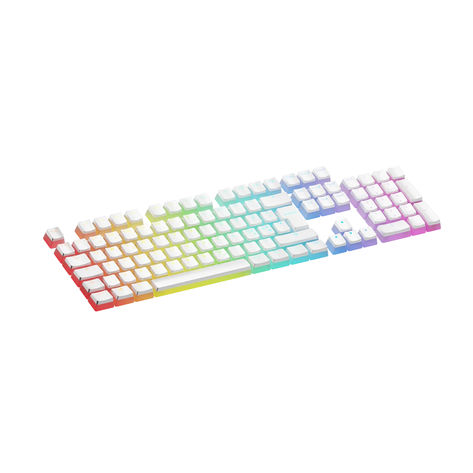 Keycaps Aura V3 White ND