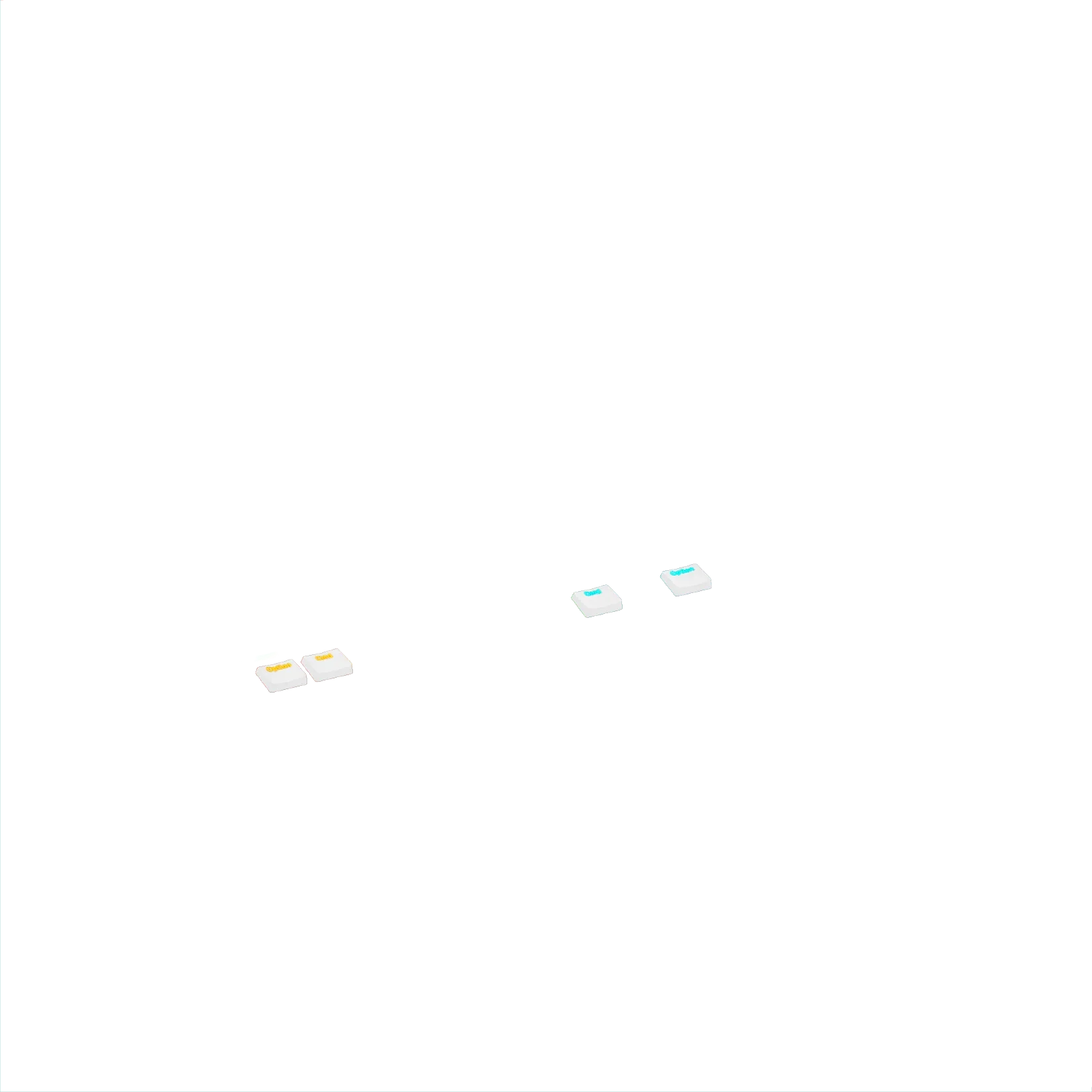 Keycaps Aura V3 White ND - Image 22