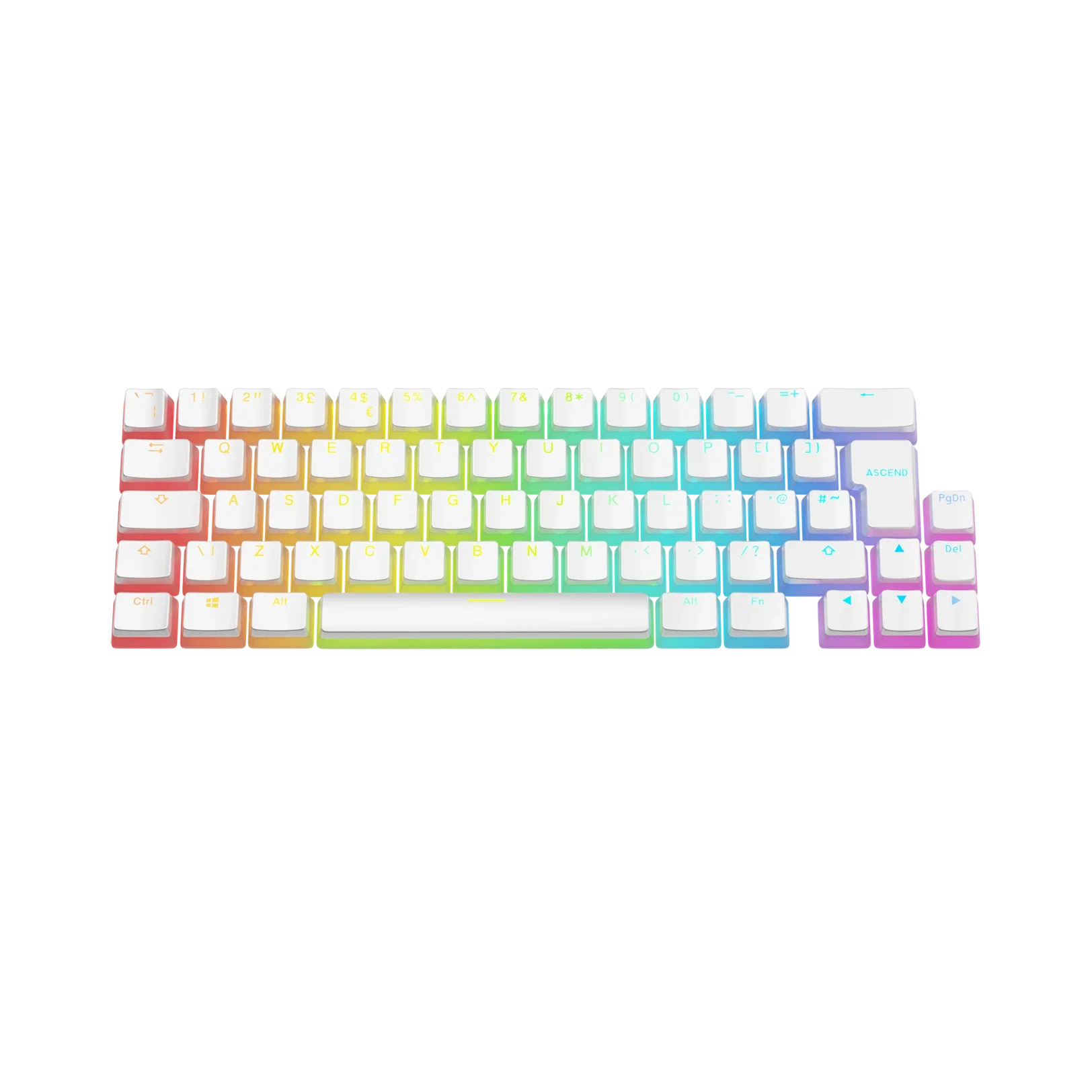 Keycaps Aura V3 White UK - Image 7